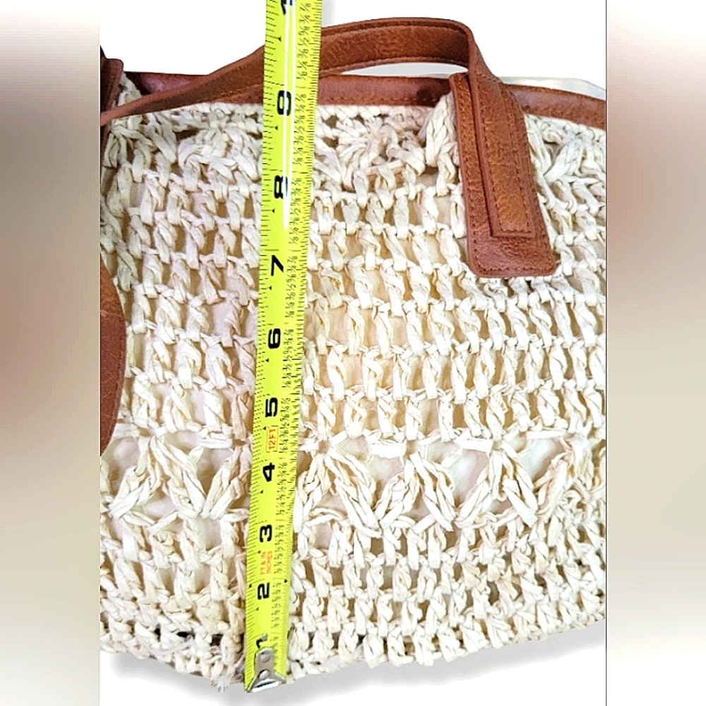 ANNA & ELLE Grass Woven SHOULDER Bag BOHO Beach TOTE - Picture 14 of 16